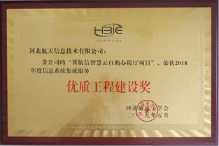 河北航信喜獲信息系統集成服務能力成熟度標準符合性證書